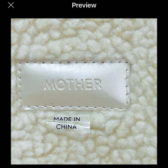 Mother Timber Cuffed Faux Suede/Sherpa Jacket in color:Somewhere Out There Sz L - Picture 9 of 14